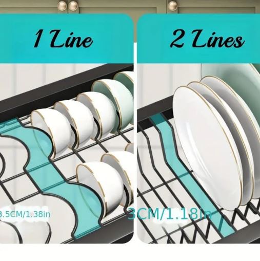 Multi-Compartment Kitchen Sink Organizer with Drain Function for Utensils and Supplies, Durable Plastic/Metal Construction, Kitchen Sink Storage