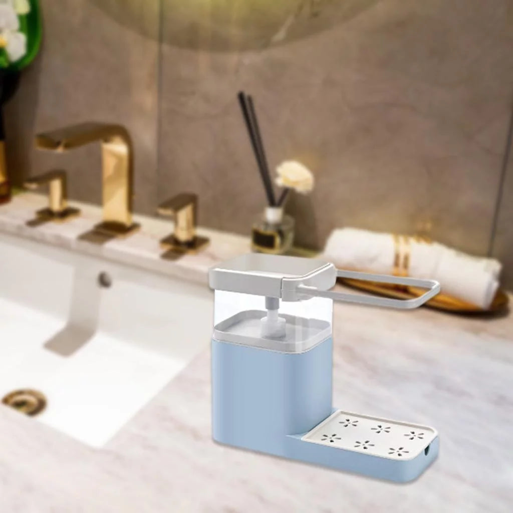 Kitchen Sink Soap Dispenser And Sponge Holder, Soap Dispenser Sponge Scrubber Holder Case
