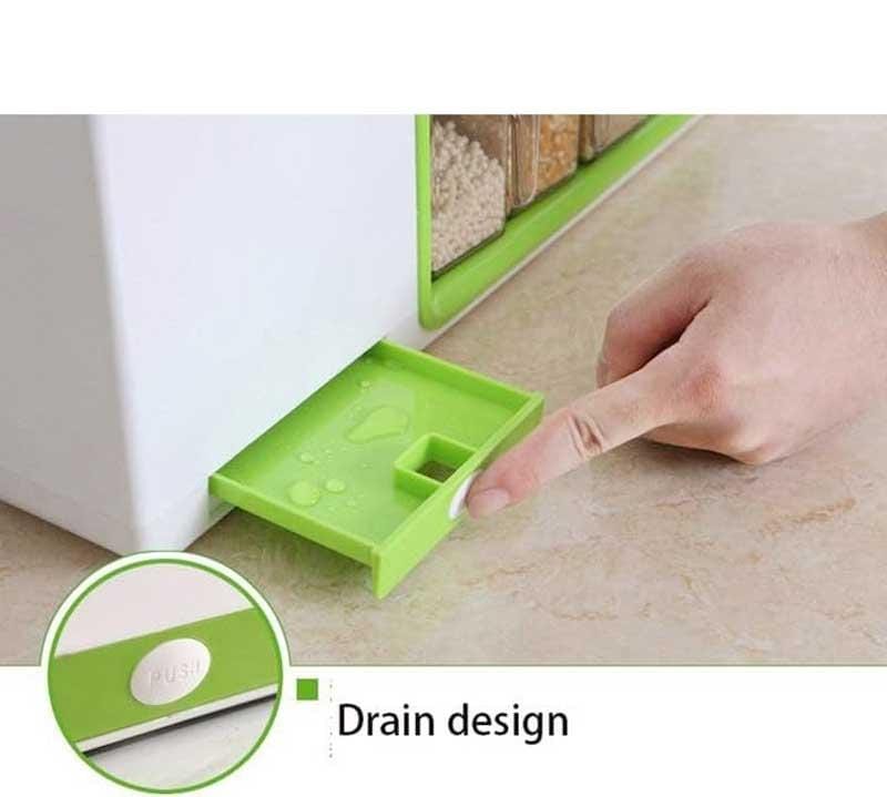 Condiment Storage Rack, Kitchen Utensils Combination Condiment Storage Box Rack