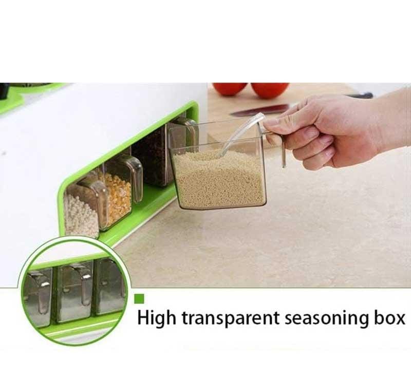 Condiment Storage Rack, Kitchen Utensils Combination Condiment Storage Box Rack
