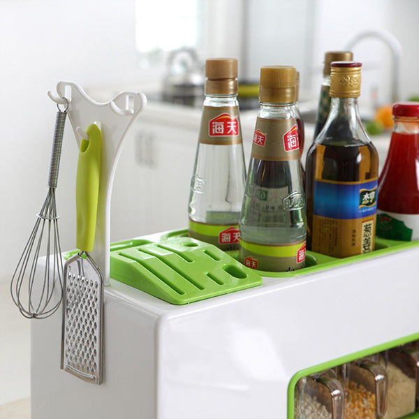 Condiment Storage Rack, Kitchen Utensils Combination Condiment Storage Box Rack