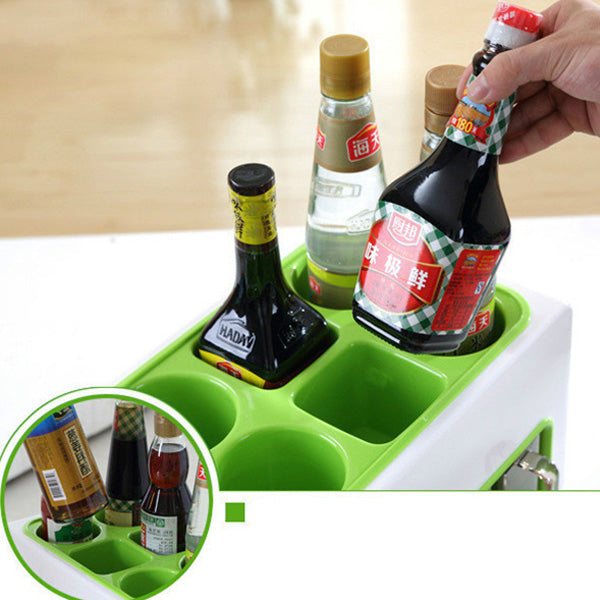 Condiment Storage Rack, Kitchen Utensils Combination Condiment Storage Box Rack