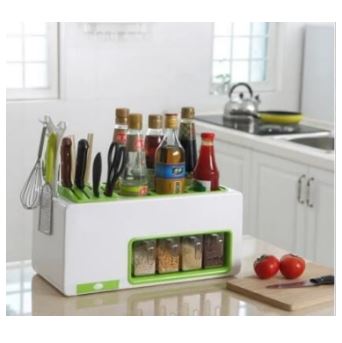 Condiment Storage Rack, Kitchen Utensils Combination Condiment Storage Box Rack