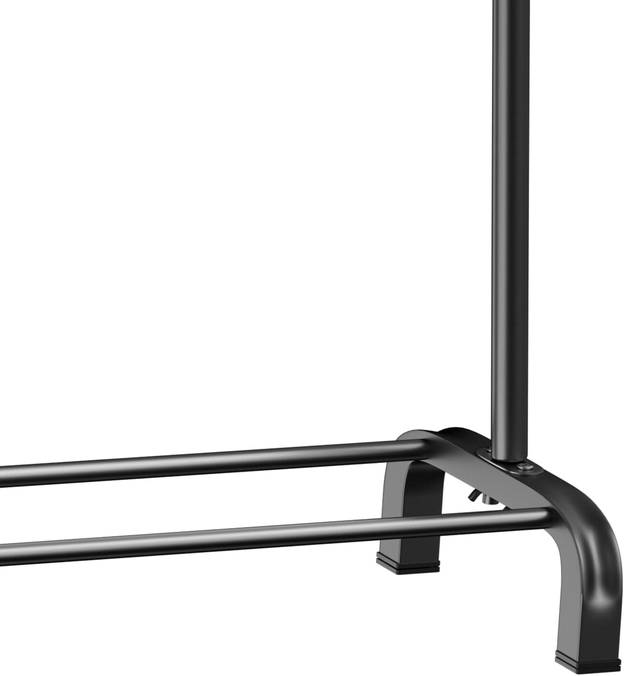 Large Space Clothes Rail, Stable, Minimalist Design Freestanding Clothes Rack For Bedroom, Black