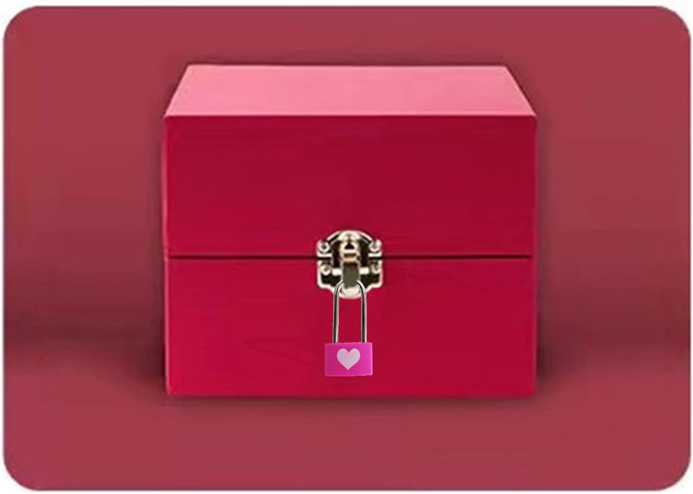 1Pc Suitcase Locker Travel Anti-Theft Padlock, Long Handle Love Lock