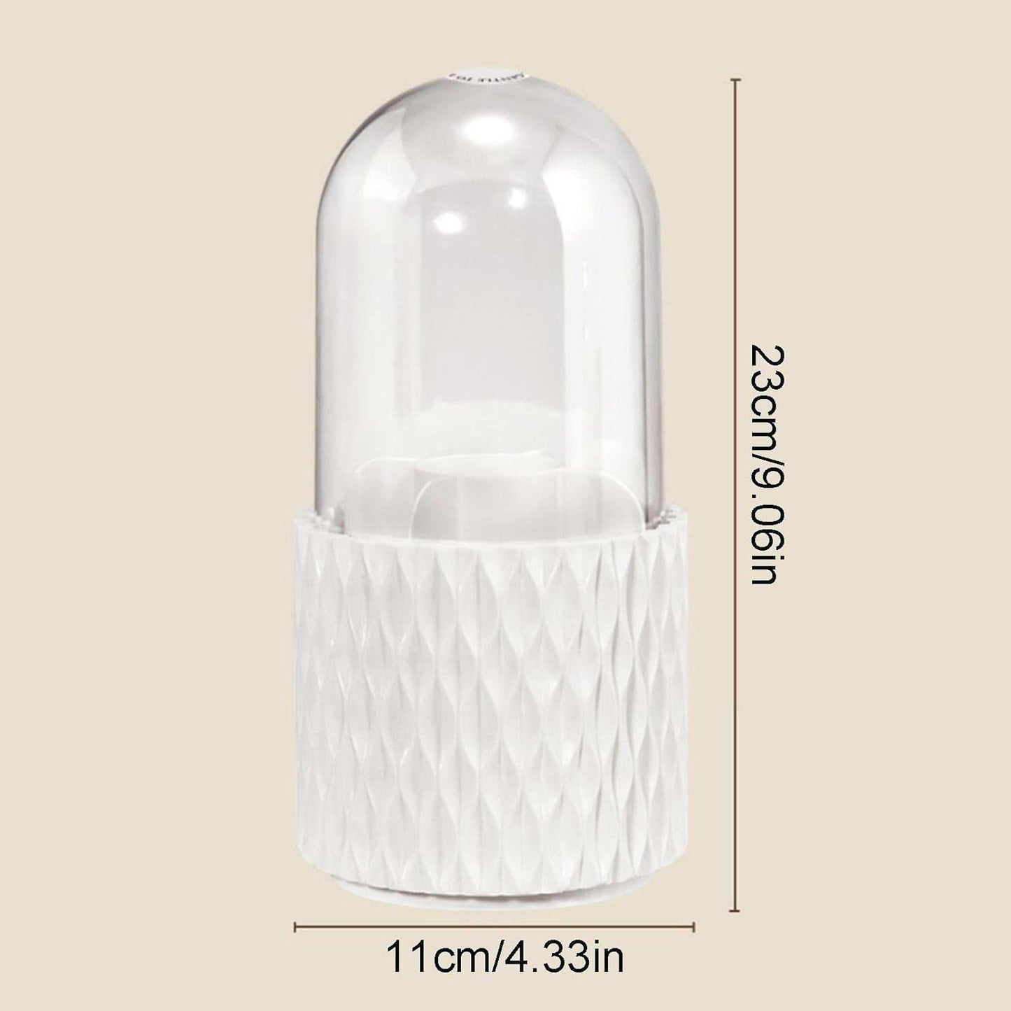 Makeup Brush Holder, Rotating Waterproof Brush Holder Cosmetic Storage Box
