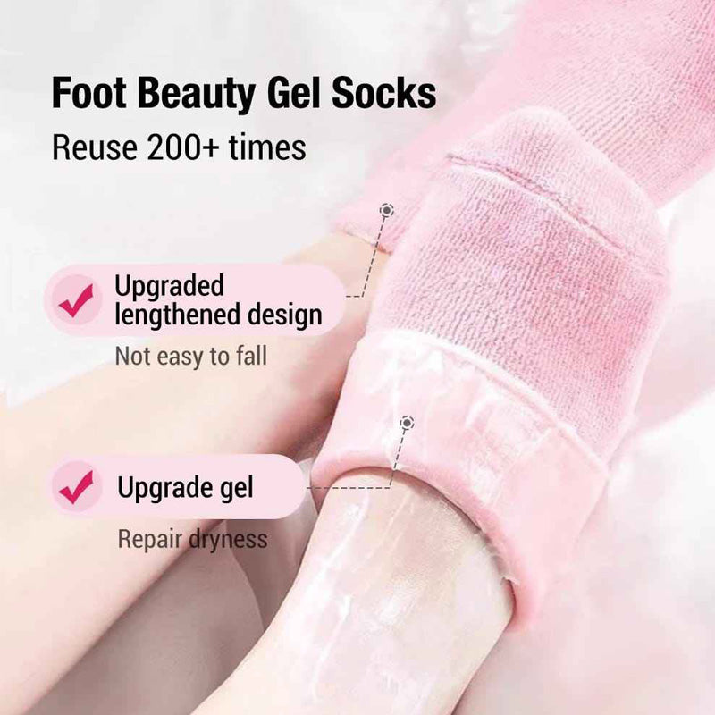 1 Pair Moisture Spa Gel Heel Soft Foot Care Moisturizing Gel Sock