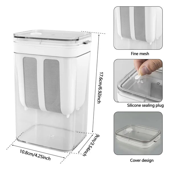 Multi-Purpose 1100ML Greek Yogurt Maker and Beverage Strainer