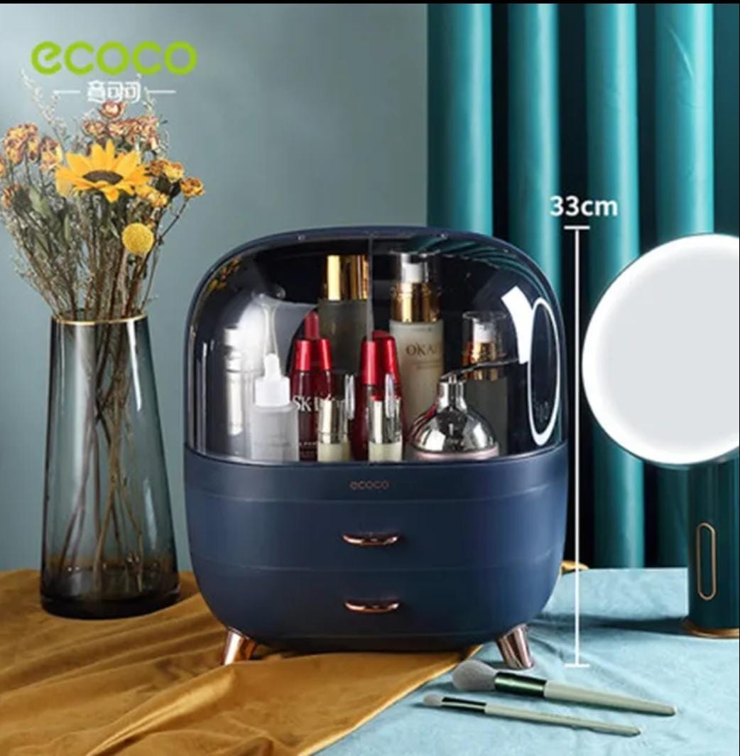 Large Capacity Multi Compartment Cosmetic Storage Organizer