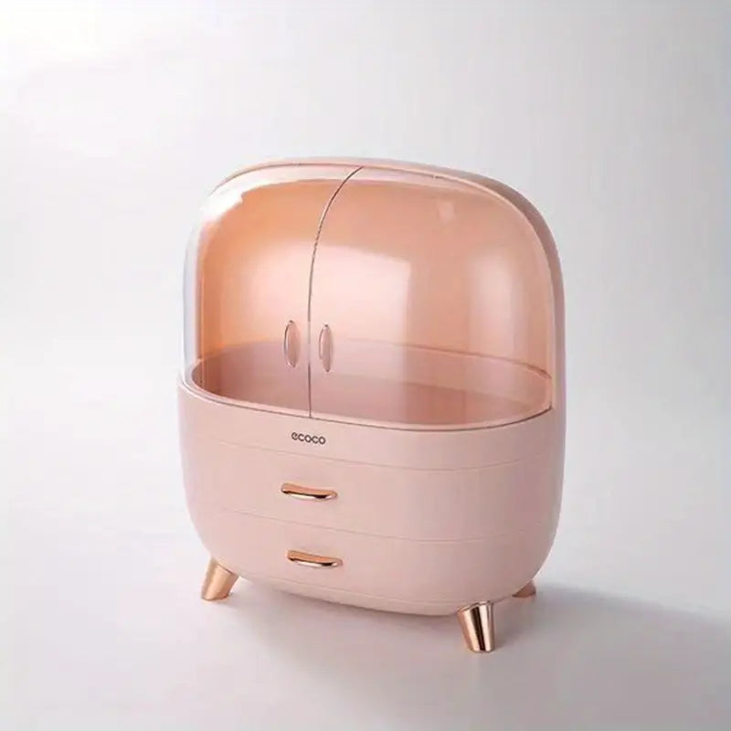 Large Capacity Multi Compartment Cosmetic Storage Organizer