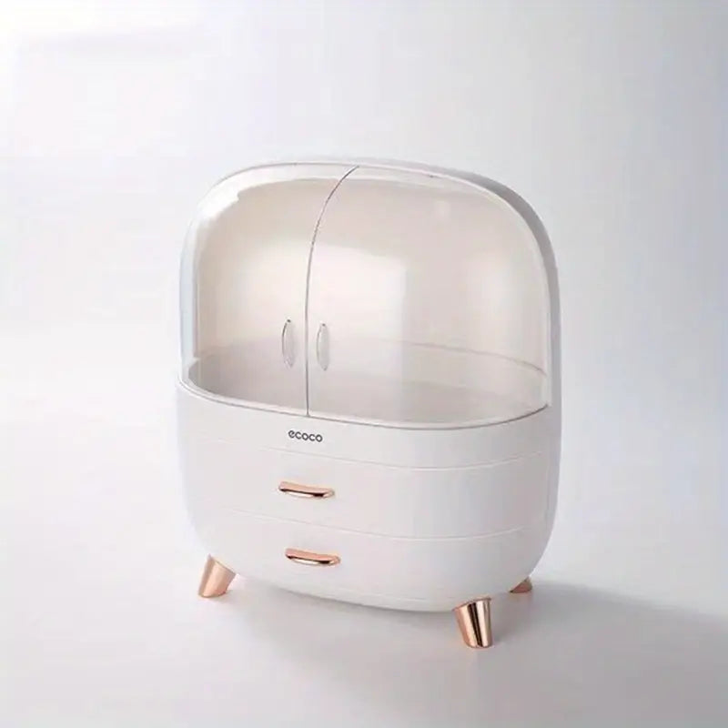 Large Capacity Multi Compartment Cosmetic Storage Organizer