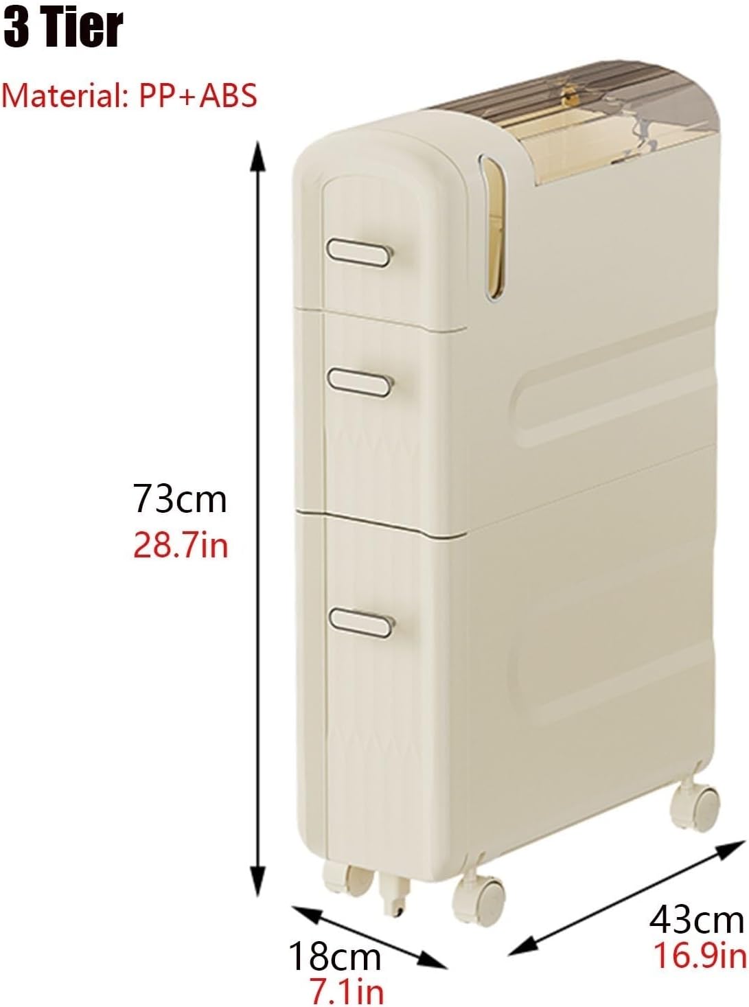 Multifunctional Bathroom/Laundry/Bedroom/Kitchen Organizer Side Corner Unit, Floor Cabinet