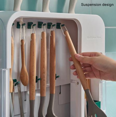 Multifunctional Kitchen Shelves, Spatulas, Spoons, Knife Holders, Daquan Wall Mounted Kitchen Utensils For Home Use