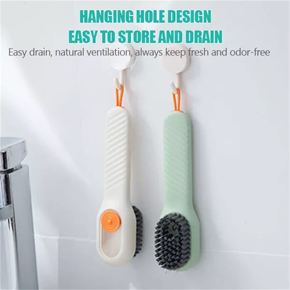 Multifunctional Liquid Shoe Brush, Press Type Soft Bristle Shoe Cleaning Brush