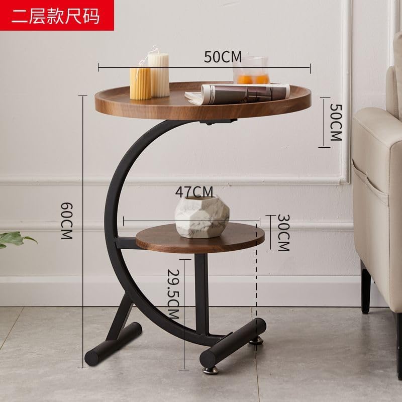 Multifunctional Sofa Side Table, Decorations Round Table, Living Room Corner Coffee Table