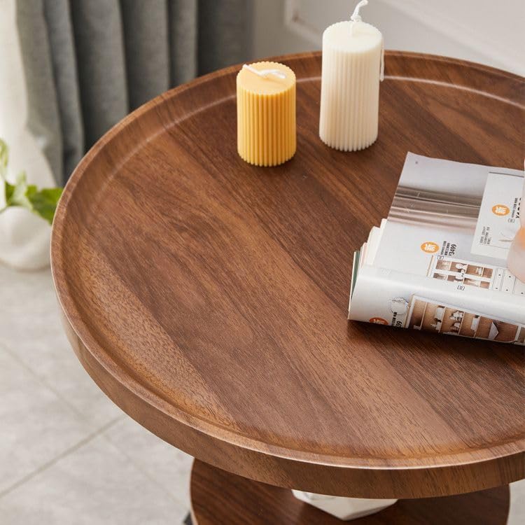 Multifunctional Sofa Side Table, Decorations Round Table, Living Room Corner Coffee Table