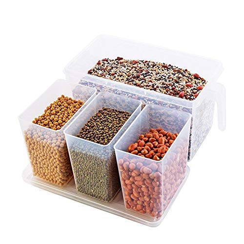 Food Storage Container 3 Boxes With Lid, Multipurpose Basket With Lid