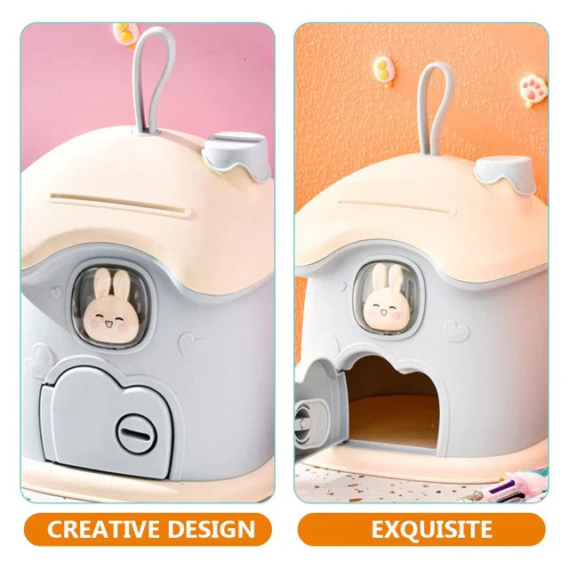 Mushroom Money Banking Toy, Kid Money Saving Box, Paper Note And Coin Saving Box