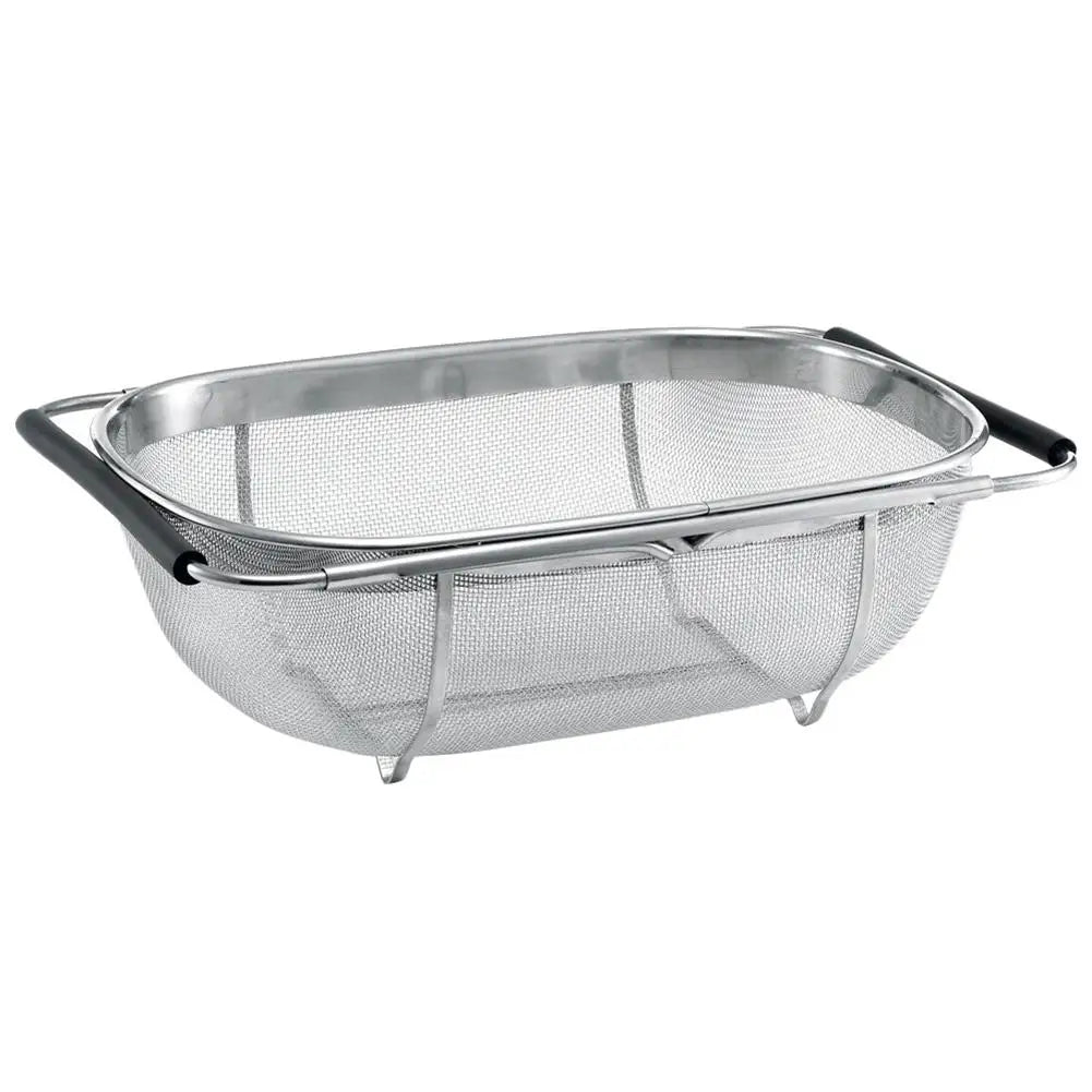 Over The Sink Stainless Steel Colander Strainer Basket, Drain Basket