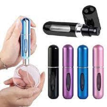 (Pack of 5) Perfume Refillable Atomizer Spray Bottles (5ml) Purse, Pocket Luggage