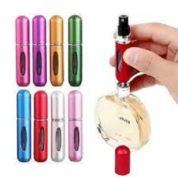 (Pack of 2) Perfume Refillable Atomiser Spray Bottles (5ml) Purse, Pocket Luggage