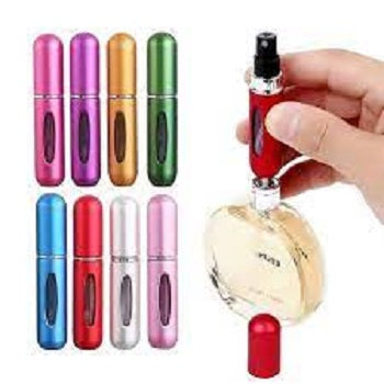 (Pack of 5) Perfume Refillable Atomizer Spray Bottles (5ml) Purse, Pocket Luggage