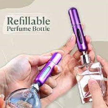 (Pack of 5) Perfume Refillable Atomizer Spray Bottles (5ml) Purse, Pocket Luggage
