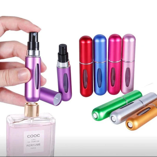 (Pack of 2) Perfume Refillable Atomiser Spray Bottles (5ml) Purse, Pocket Luggage