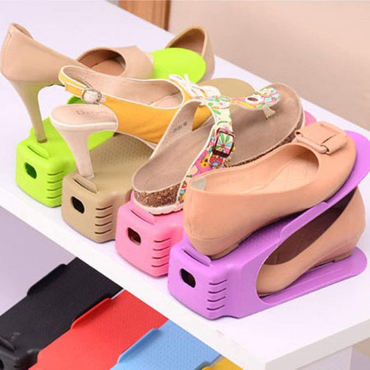 (Pack Of 2) Double Deck Shoe Rack - A Space Saving Storage Solution