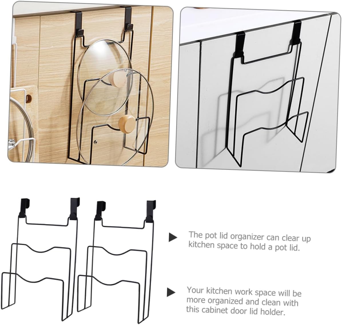Cutting Boards Saucepan Pot Pan Lid Holder, Pot Lid Rack For Kitchen