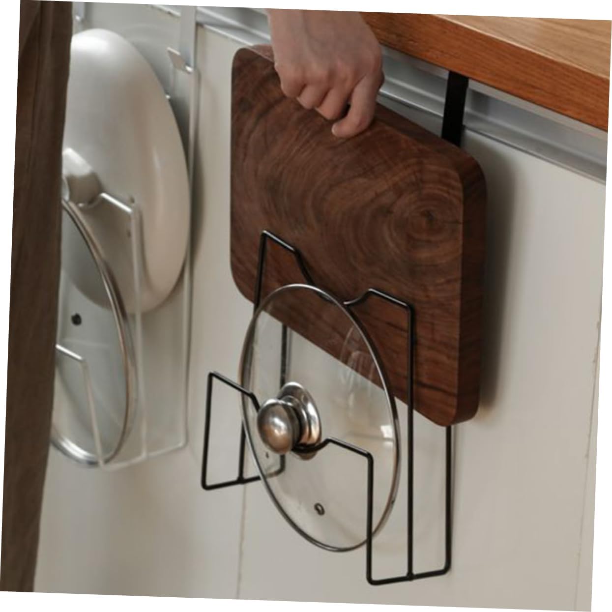 Cutting Boards Saucepan Pot Pan Lid Holder, Pot Lid Rack For Kitchen