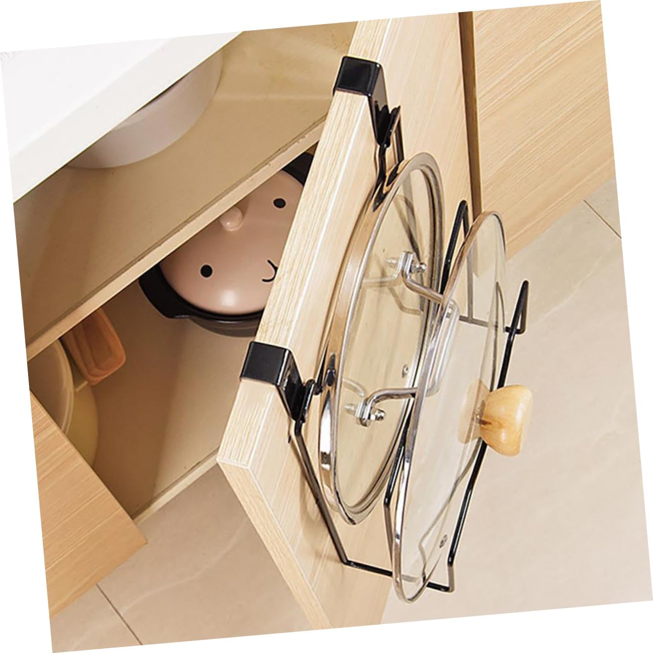 Cutting Boards Saucepan Pot Pan Lid Holder, Pot Lid Rack For Kitchen
