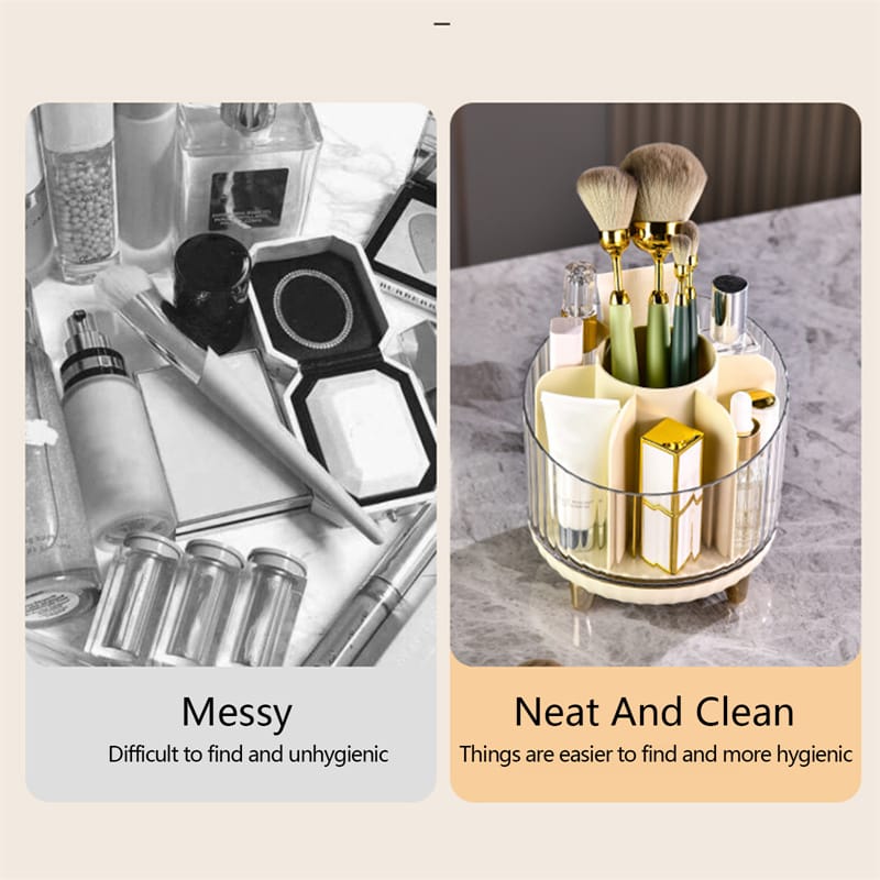 Premium 360 Rotating Brush Holder, Make-Up Brush Holder
