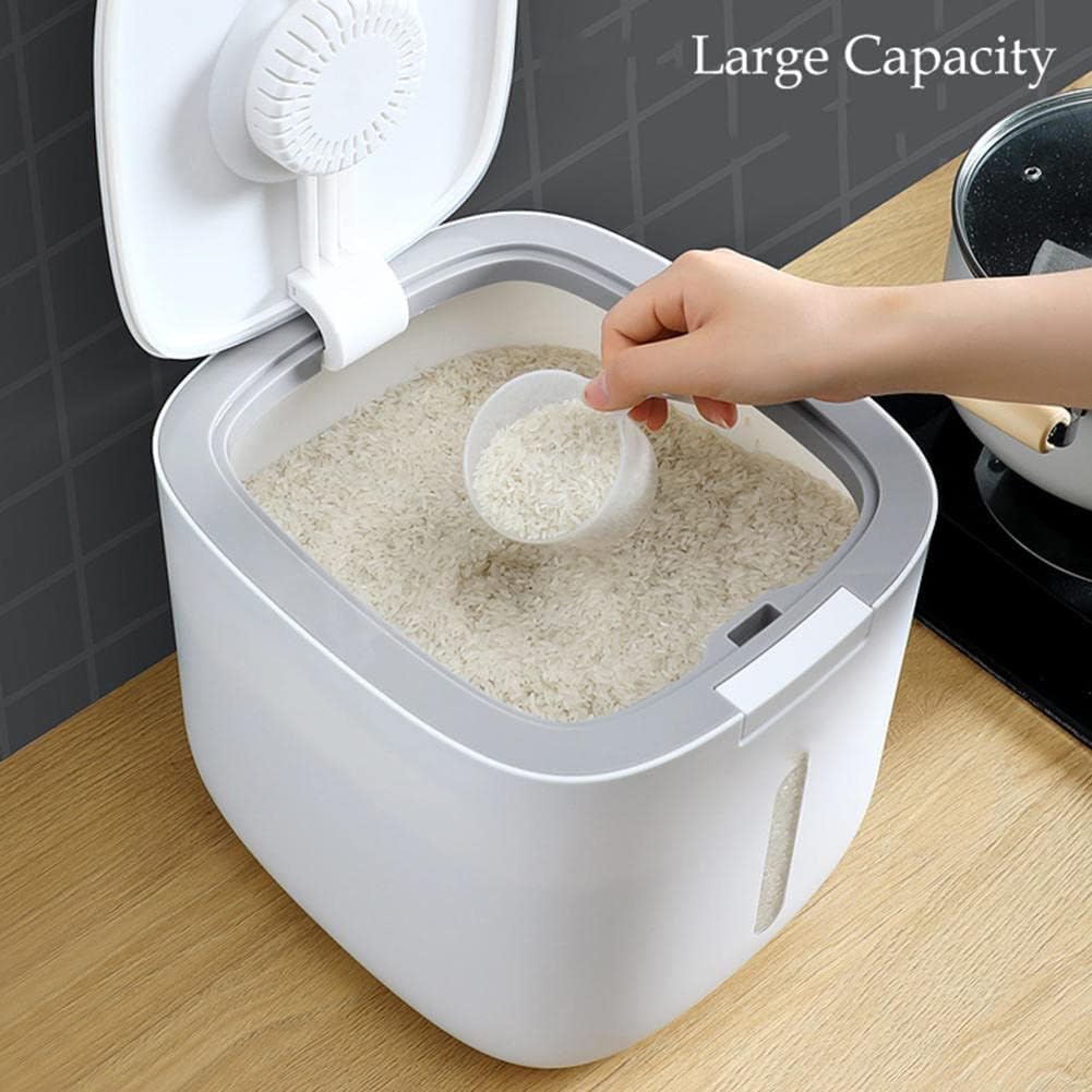 10Kg Moisture-Proof Rice Grain Storage Box, Nano Bucket For Kitchen Container