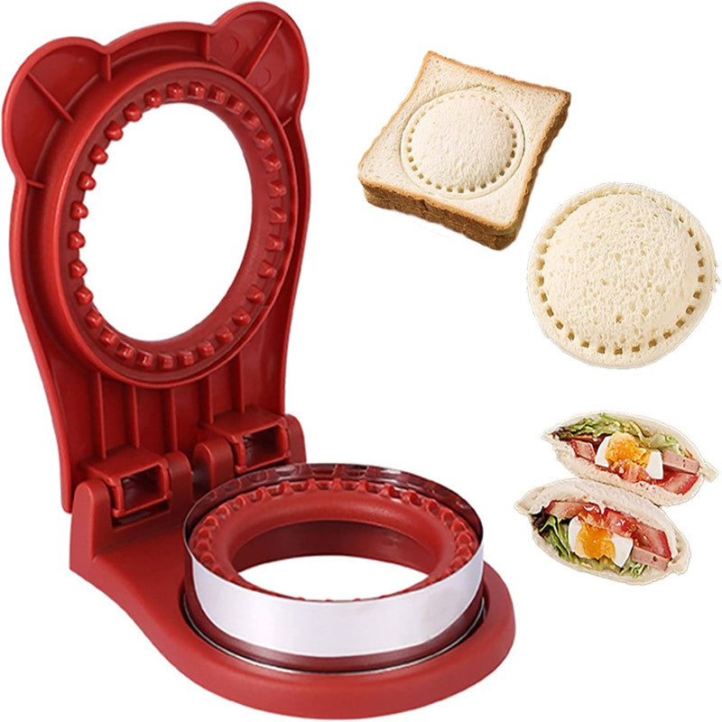 Stainless Steel Pocket Sandwich Maker, Sandwich Cutter and Sealer for Kids