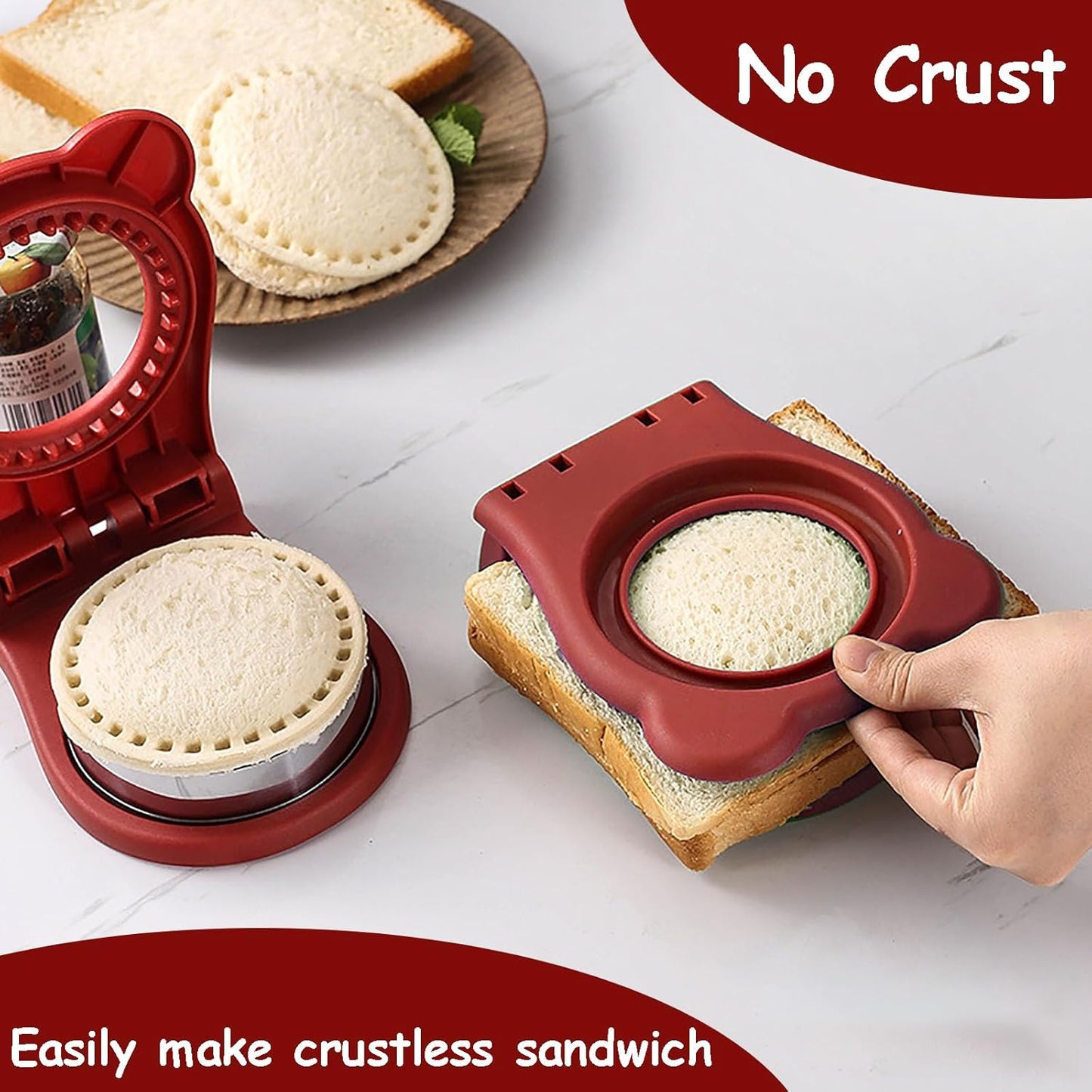 Stainless Steel Pocket Sandwich Maker, Sandwich Cutter and Sealer for Kids