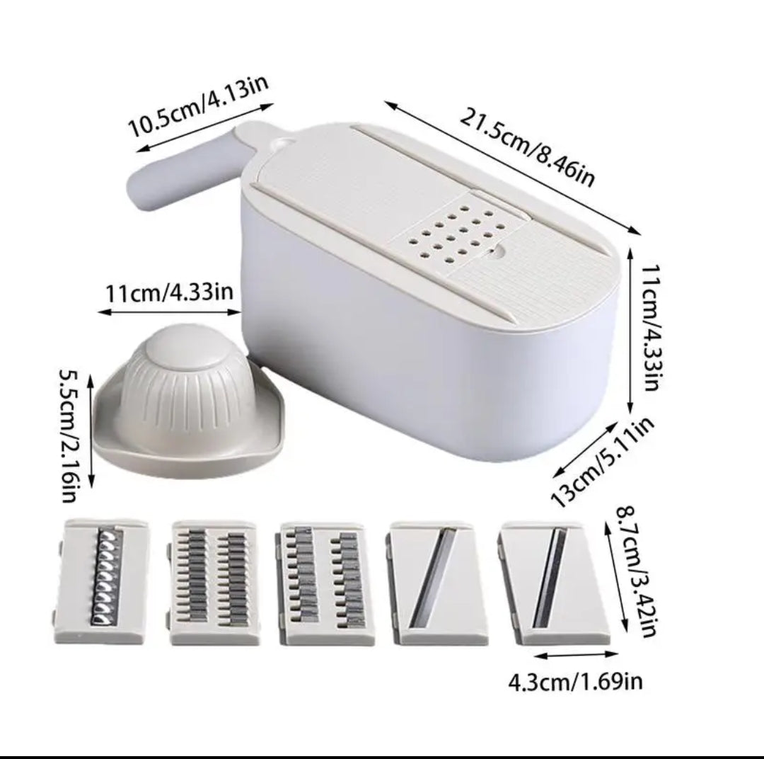 ECOCO Multifunctional Slicer Manual Vegetable Cutter Professional Grater With Adjustable Blades. (Premium Quality)
