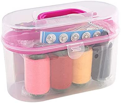 Sewing Kit Box, Cloth Fabric Handy Needlework Tool Box