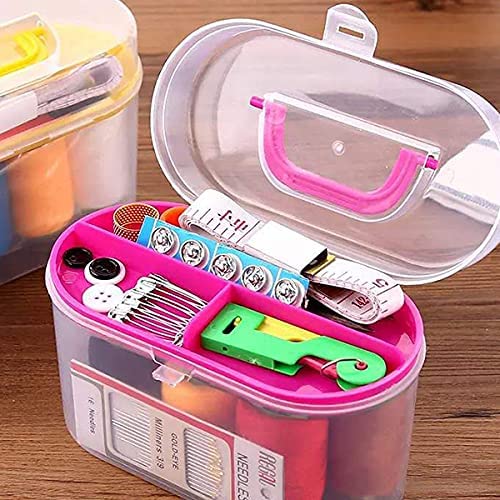 Sewing Kit Box, Cloth Fabric Handy Needlework Tool Box