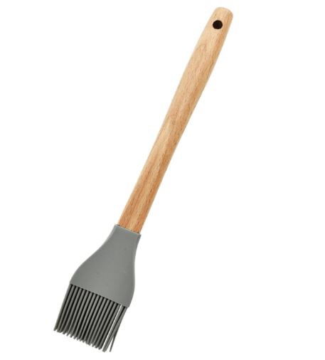 Silicone Brush Wooden Handle