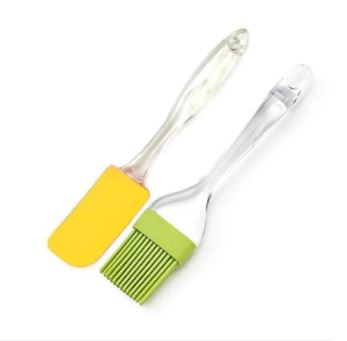 Silicone Brush and Spatula Set, 2-Pieces
