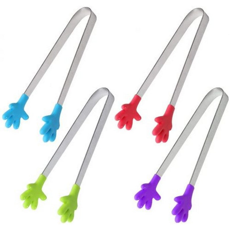 Stainless Steel Silicone Kitchen Mini Tong Clip Salad Pliers Kitchenware Mini Tongs Dessert Tongs Food Tongs Ice Cube Tong Cake Tong