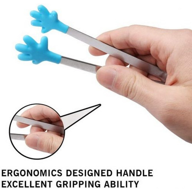 Stainless Steel Silicone Kitchen Mini Tong Clip Salad Pliers Kitchenware Mini Tongs Dessert Tongs Food Tongs Ice Cube Tong Cake Tong