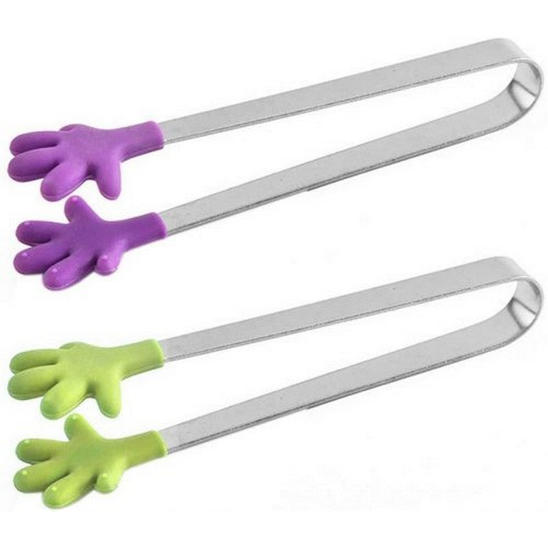 Stainless Steel Silicone Kitchen Mini Tong Clip Salad Pliers Kitchenware Mini Tongs Dessert Tongs Food Tongs Ice Cube Tong Cake Tong