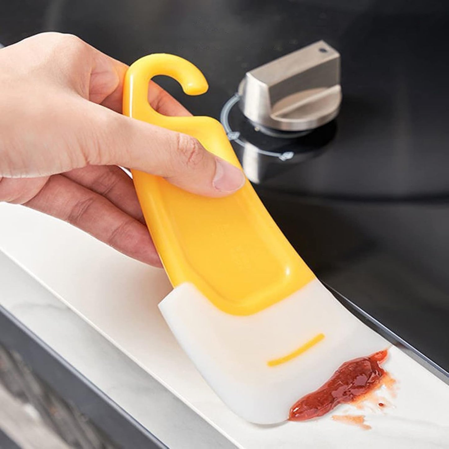 3pcs Silicone Pan Scraper Soft Head Cleaning Spatula, Pan Bowl Cleaning Spatulas For Kitchen