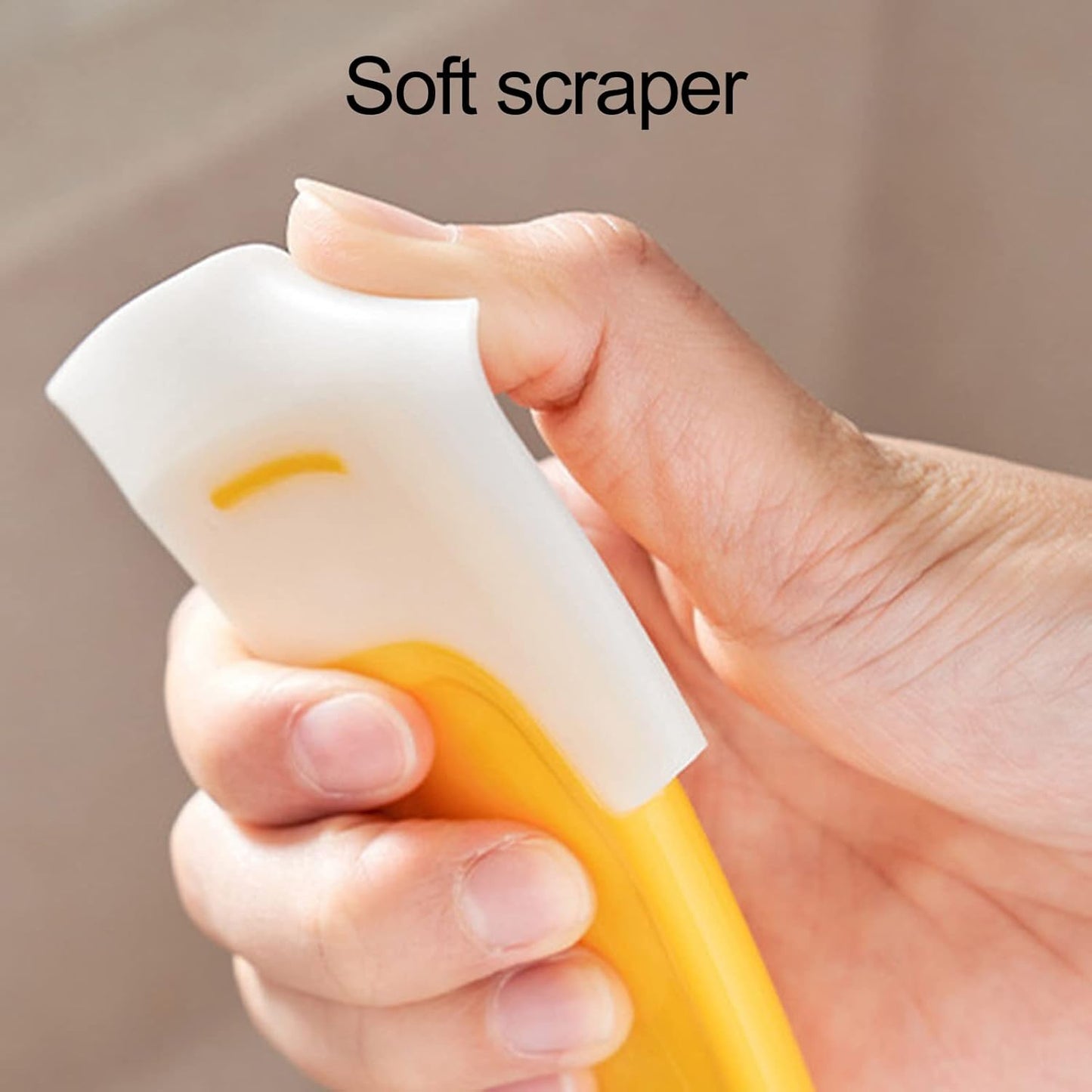 3pcs Silicone Pan Scraper Soft Head Cleaning Spatula, Pan Bowl Cleaning Spatulas For Kitchen
