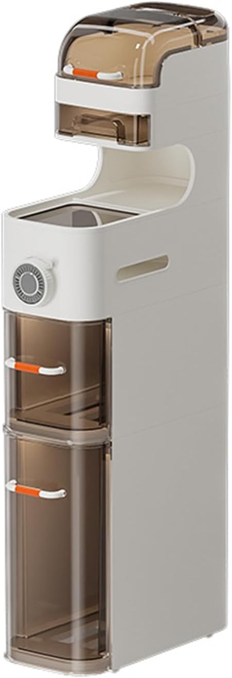 2,3,4 Layer Slim Organizer Cabinet Bathroom Standing Cabinet, Bathroom Floor Cabinet with Drawers