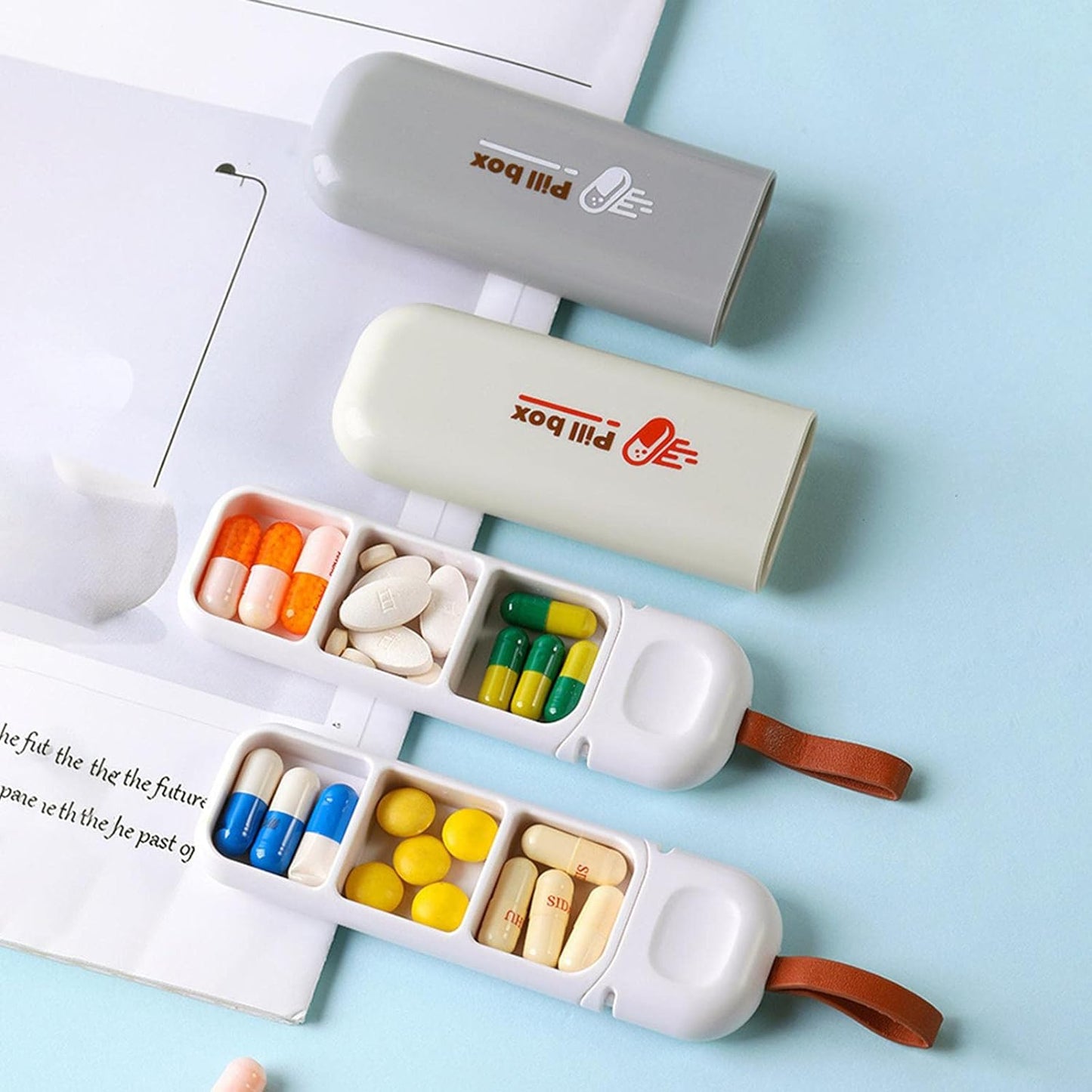 Small Pill Box For Pocket, Portable Mini Size Medicine Organizer For Pocket Or Purse Storage Vitamin, Fish Oil, Earrings