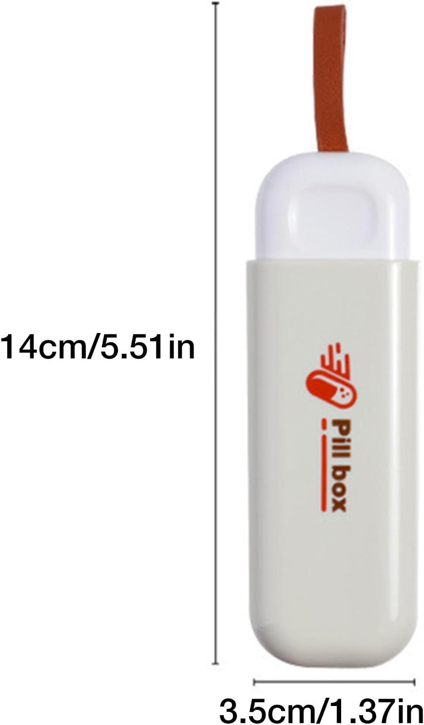Small Pill Box For Pocket, Portable Mini Size Medicine Organizer For Pocket Or Purse Storage Vitamin, Fish Oil, Earrings