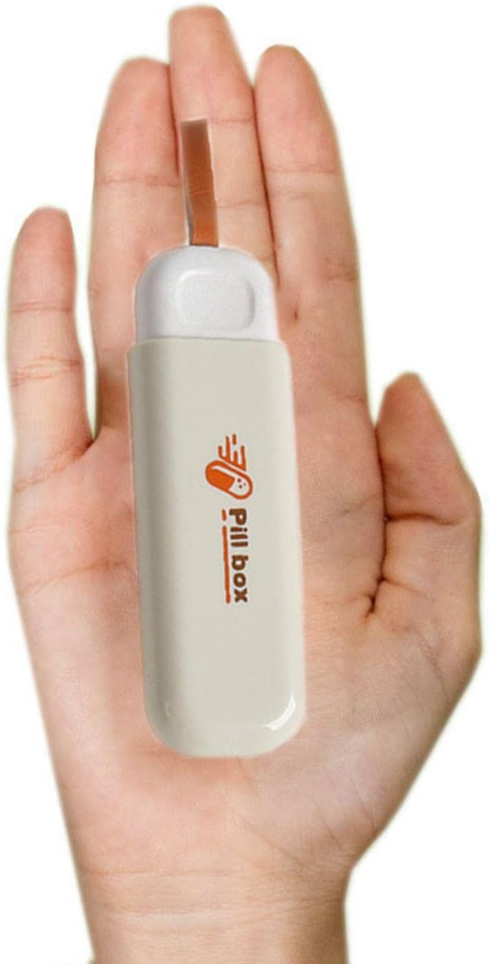 Small Pill Box For Pocket, Portable Mini Size Medicine Organizer For Pocket Or Purse Storage Vitamin, Fish Oil, Earrings